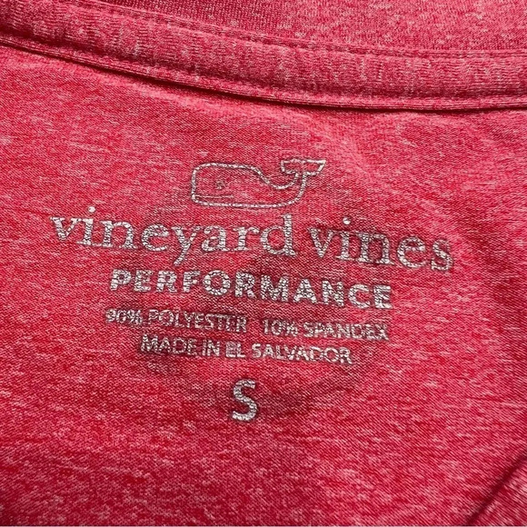 Vineyard Vines Performance Shirt Mens size S Oversized Heather Red Long Sleeve - Picture 2 of 6